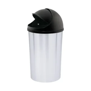Papelera tapa movil apariencia metal de 5 litros Rimax
